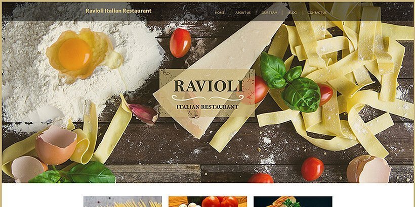 italian restaurant free restaurant wordpress themes