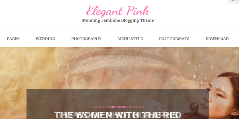 Elegant-Pink-Best-WordPress-theme-for-fashion-blogs