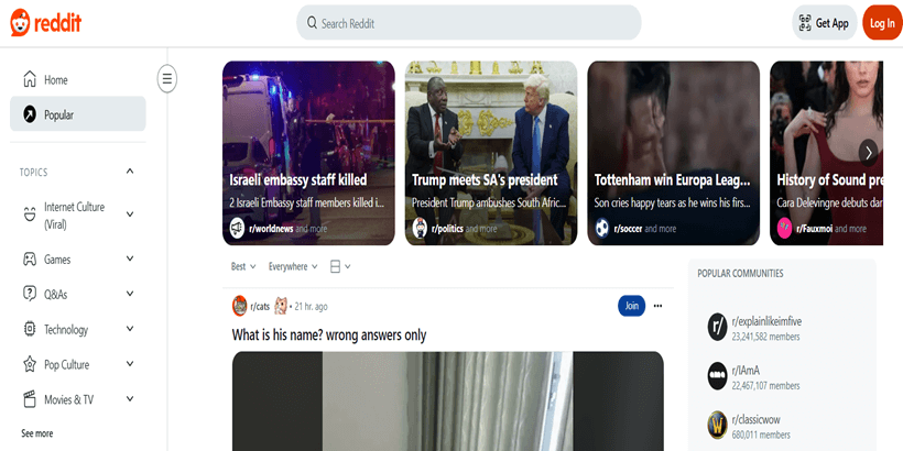Reddit – Crowd-Sourced Curation-best-news-aggregators-for-daily-news-and-trends