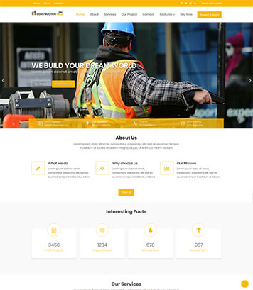 Construction Field Pro - Premium Construction & Real Estate WordPress Theme